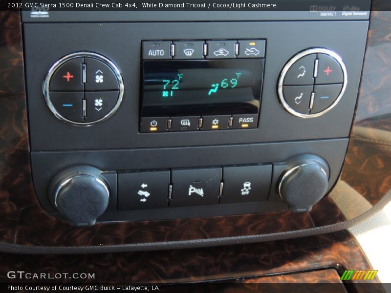 White Diamond Tricoat / Cocoa/Light Cashmere 2012 GMC Sierra 1500 Denali Crew Cab 4x4