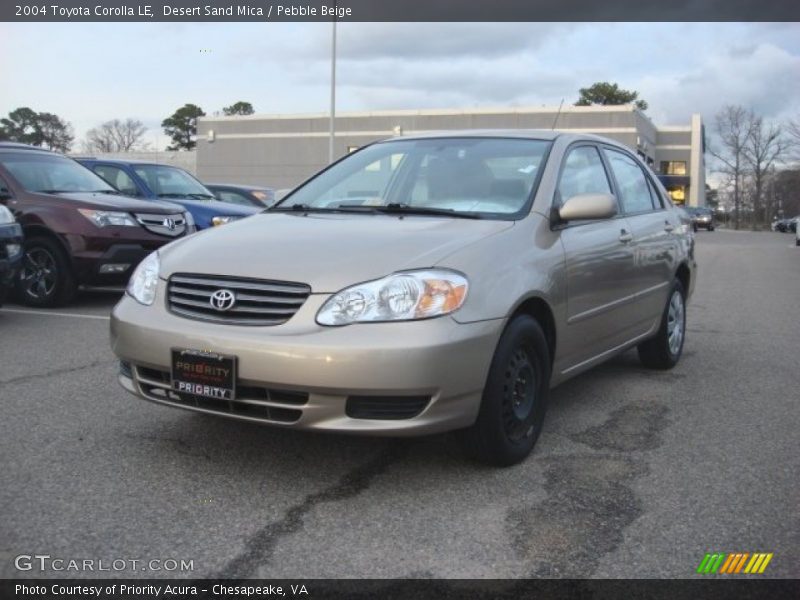 Desert Sand Mica / Pebble Beige 2004 Toyota Corolla LE