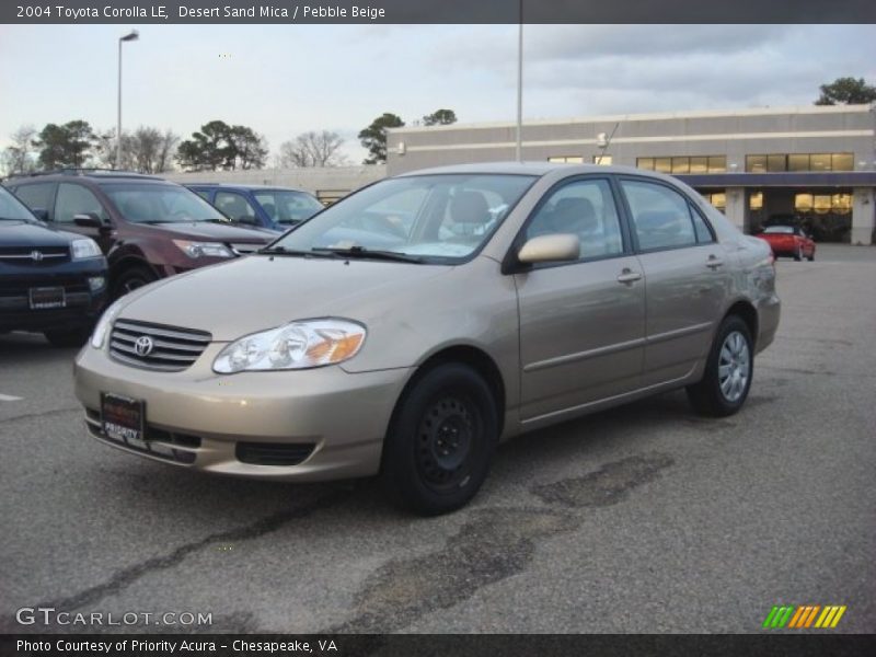 Desert Sand Mica / Pebble Beige 2004 Toyota Corolla LE