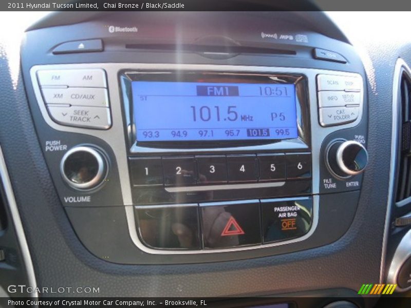 Chai Bronze / Black/Saddle 2011 Hyundai Tucson Limited