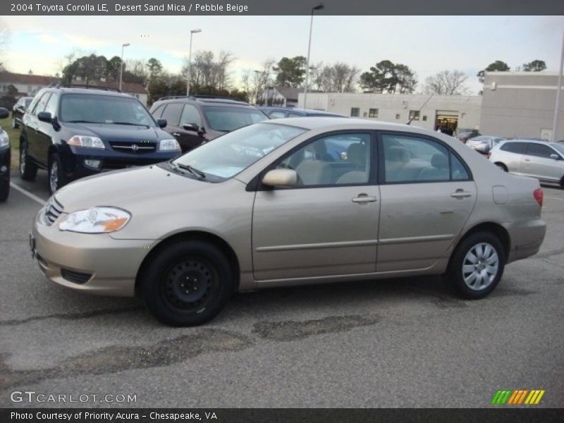 Desert Sand Mica / Pebble Beige 2004 Toyota Corolla LE