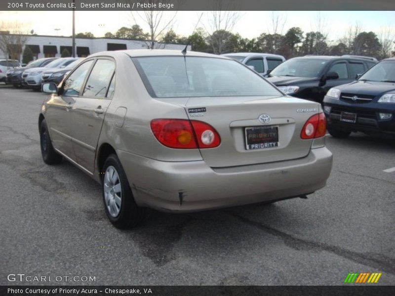 Desert Sand Mica / Pebble Beige 2004 Toyota Corolla LE