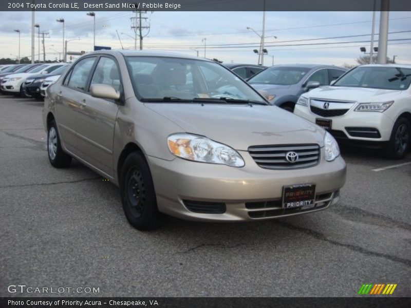 Desert Sand Mica / Pebble Beige 2004 Toyota Corolla LE