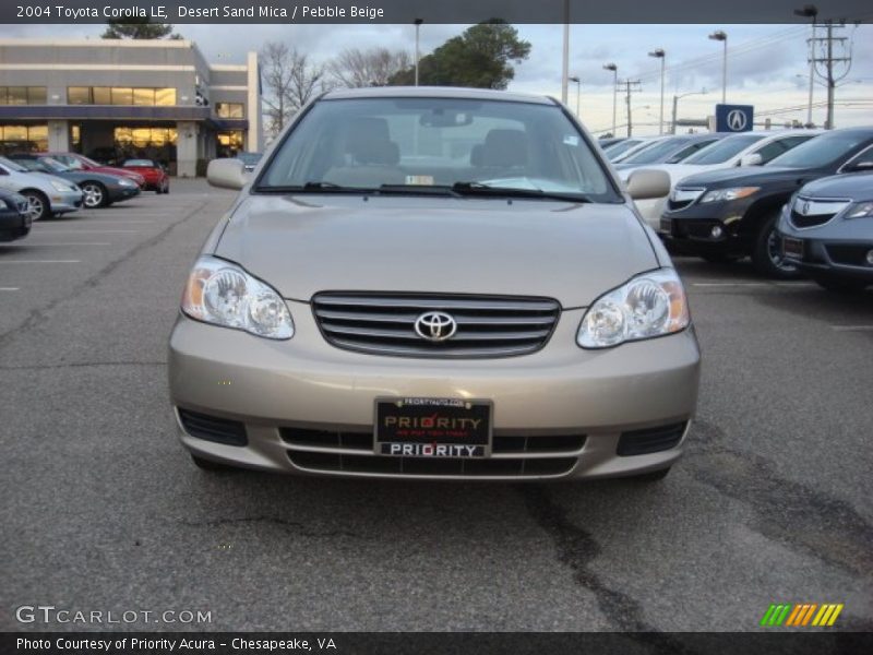 Desert Sand Mica / Pebble Beige 2004 Toyota Corolla LE