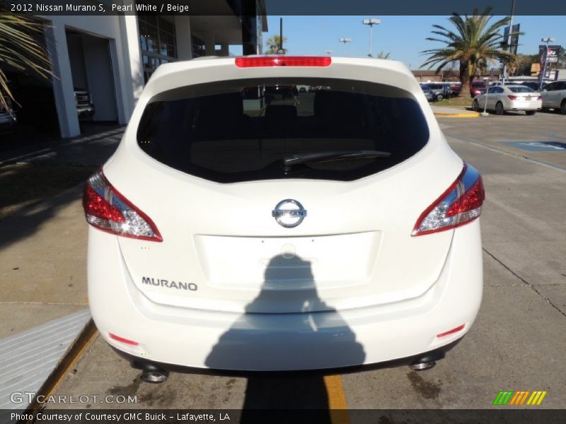 Pearl White / Beige 2012 Nissan Murano S