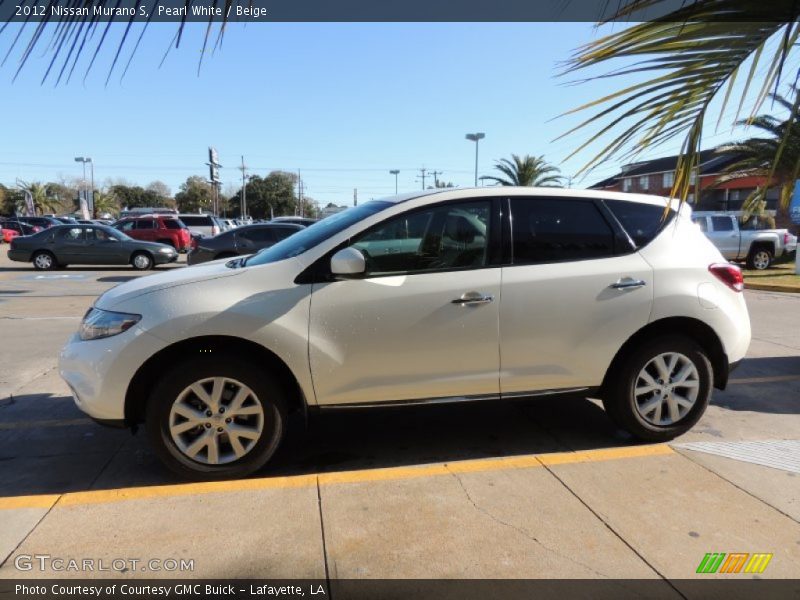 Pearl White / Beige 2012 Nissan Murano S