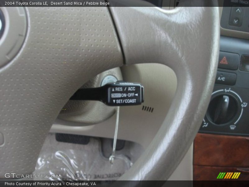 Desert Sand Mica / Pebble Beige 2004 Toyota Corolla LE