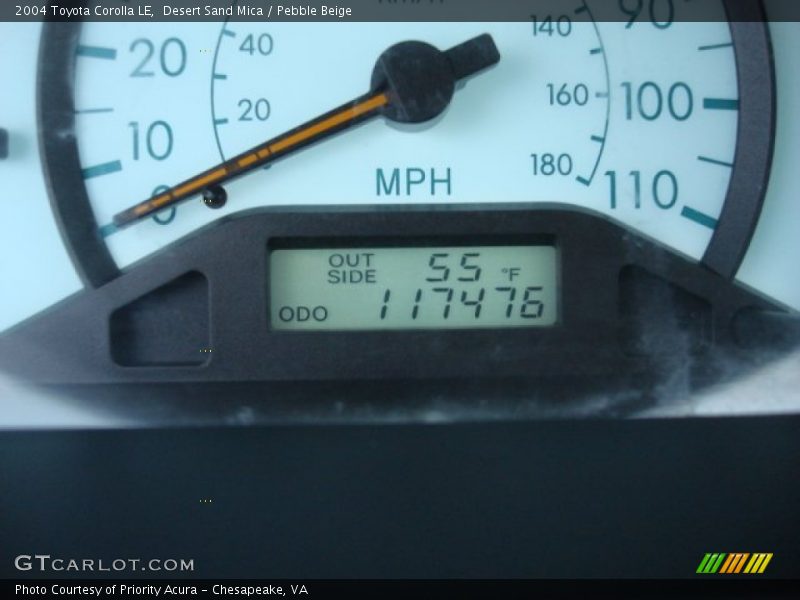 Desert Sand Mica / Pebble Beige 2004 Toyota Corolla LE