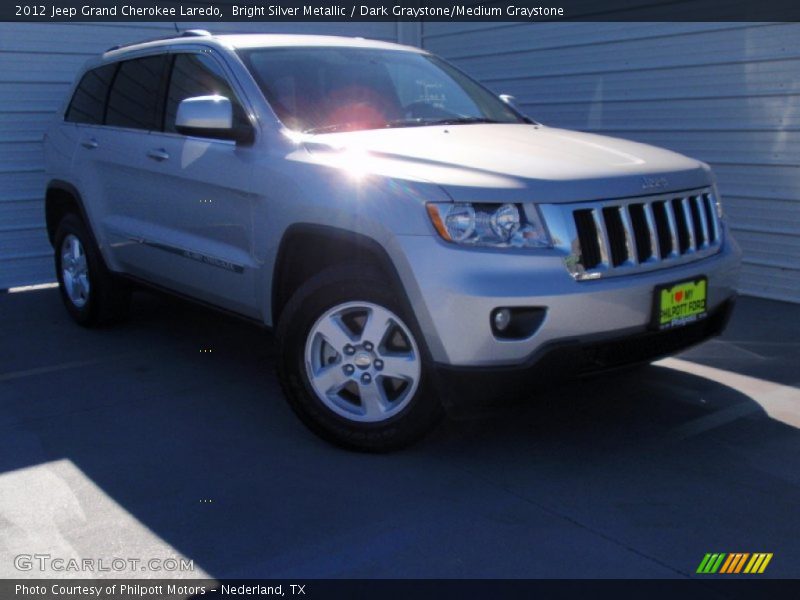 Bright Silver Metallic / Dark Graystone/Medium Graystone 2012 Jeep Grand Cherokee Laredo
