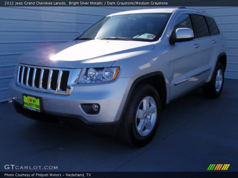 Bright Silver Metallic / Dark Graystone/Medium Graystone 2012 Jeep Grand Cherokee Laredo