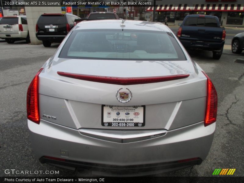 Radiant Silver Metallic / Jet Black/Jet Black Accents 2013 Cadillac ATS 2.5L Luxury