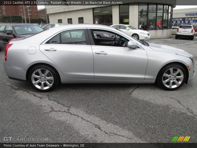 Radiant Silver Metallic / Jet Black/Jet Black Accents 2013 Cadillac ATS 2.5L Luxury