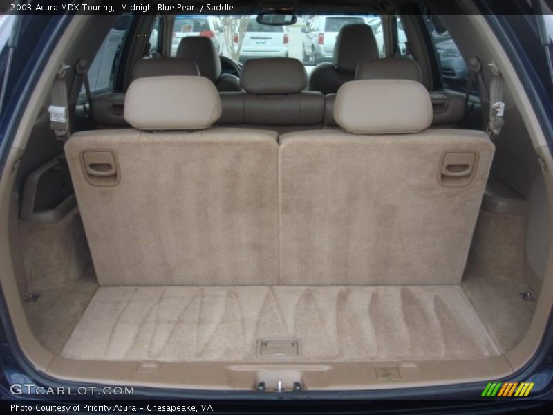 Midnight Blue Pearl / Saddle 2003 Acura MDX Touring