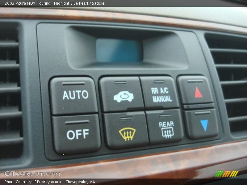 Midnight Blue Pearl / Saddle 2003 Acura MDX Touring