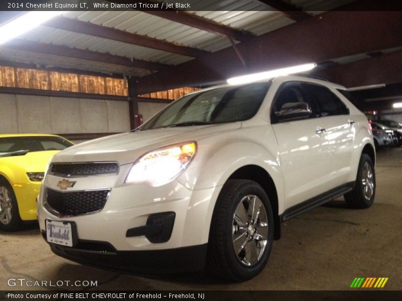 White Diamond Tricoat / Jet Black 2014 Chevrolet Equinox LT