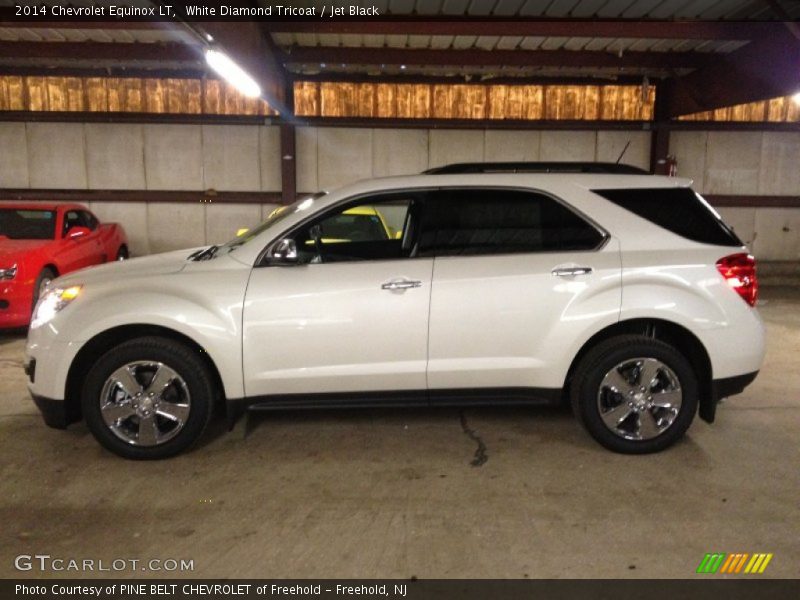 White Diamond Tricoat / Jet Black 2014 Chevrolet Equinox LT