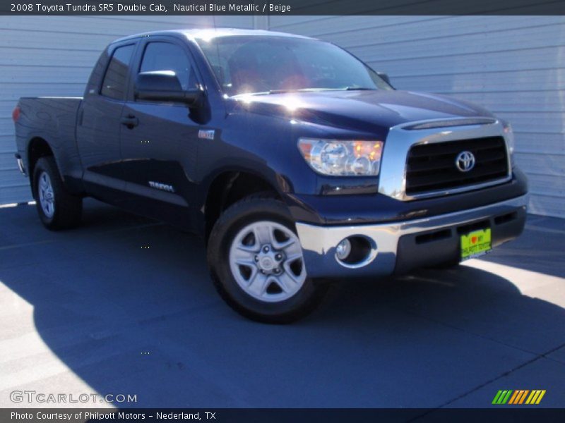 Nautical Blue Metallic / Beige 2008 Toyota Tundra SR5 Double Cab