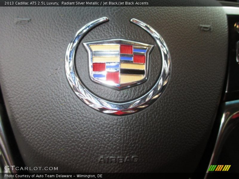 Radiant Silver Metallic / Jet Black/Jet Black Accents 2013 Cadillac ATS 2.5L Luxury