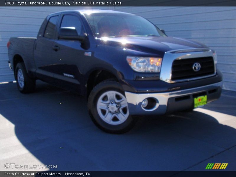 Nautical Blue Metallic / Beige 2008 Toyota Tundra SR5 Double Cab