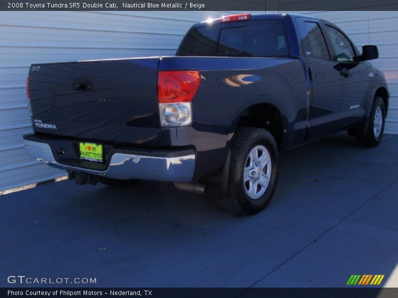 Nautical Blue Metallic / Beige 2008 Toyota Tundra SR5 Double Cab