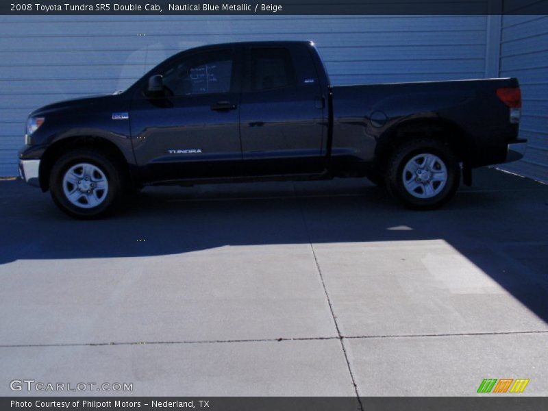Nautical Blue Metallic / Beige 2008 Toyota Tundra SR5 Double Cab
