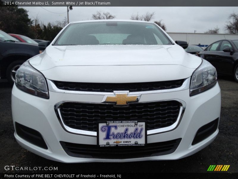 Summit White / Jet Black/Titanium 2014 Chevrolet Malibu LS