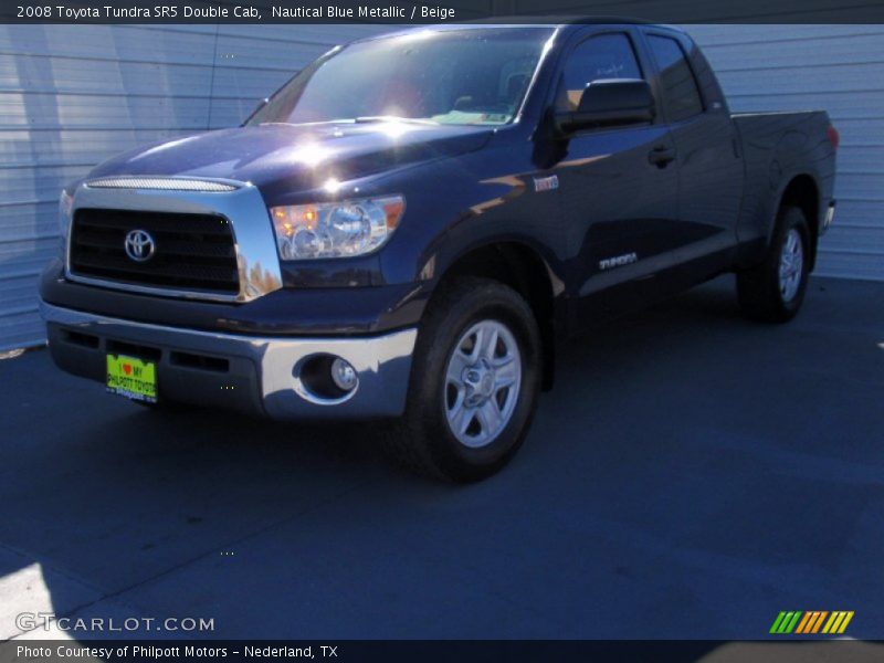 Nautical Blue Metallic / Beige 2008 Toyota Tundra SR5 Double Cab