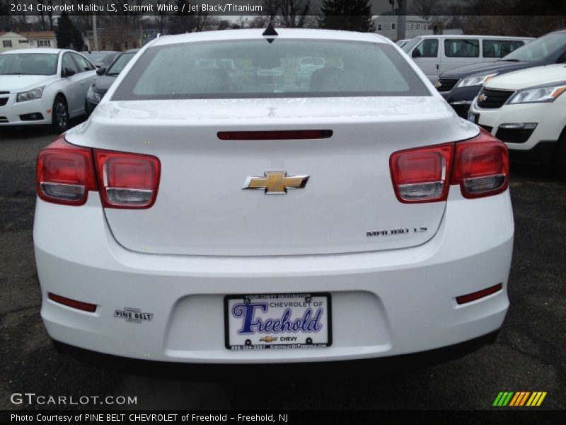 Summit White / Jet Black/Titanium 2014 Chevrolet Malibu LS