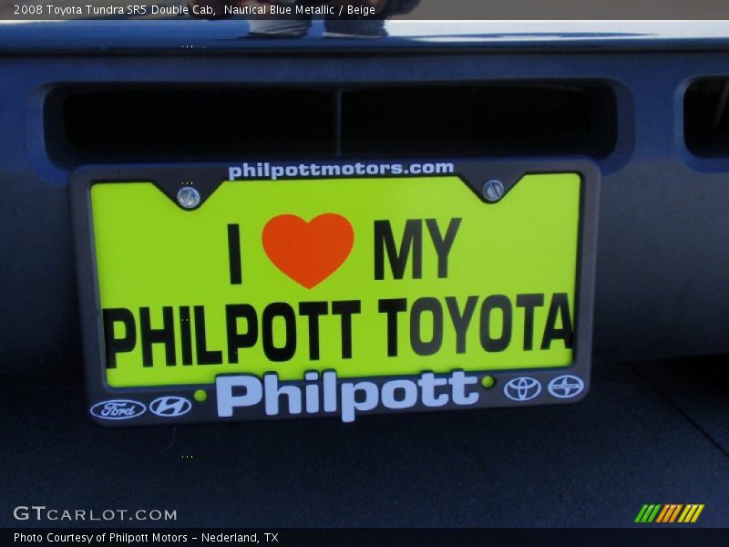 Nautical Blue Metallic / Beige 2008 Toyota Tundra SR5 Double Cab