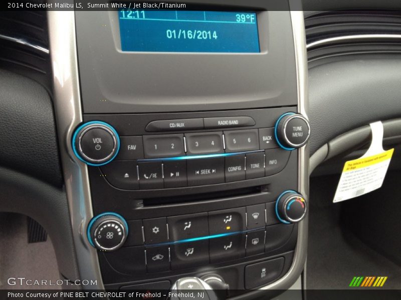 Summit White / Jet Black/Titanium 2014 Chevrolet Malibu LS