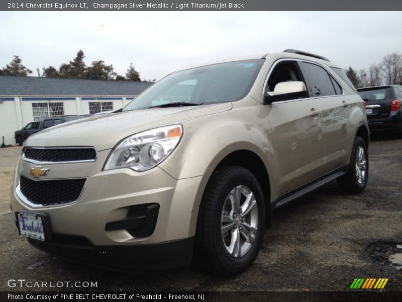 Champagne Silver Metallic / Light Titanium/Jet Black 2014 Chevrolet Equinox LT