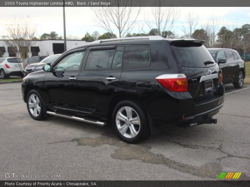 Black / Sand Beige 2009 Toyota Highlander Limited 4WD