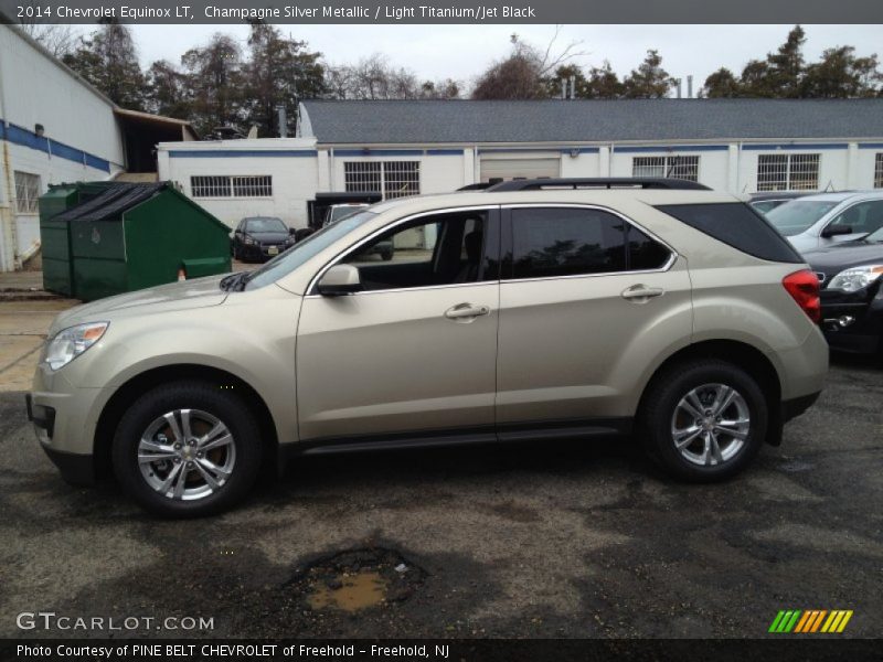 Champagne Silver Metallic / Light Titanium/Jet Black 2014 Chevrolet Equinox LT
