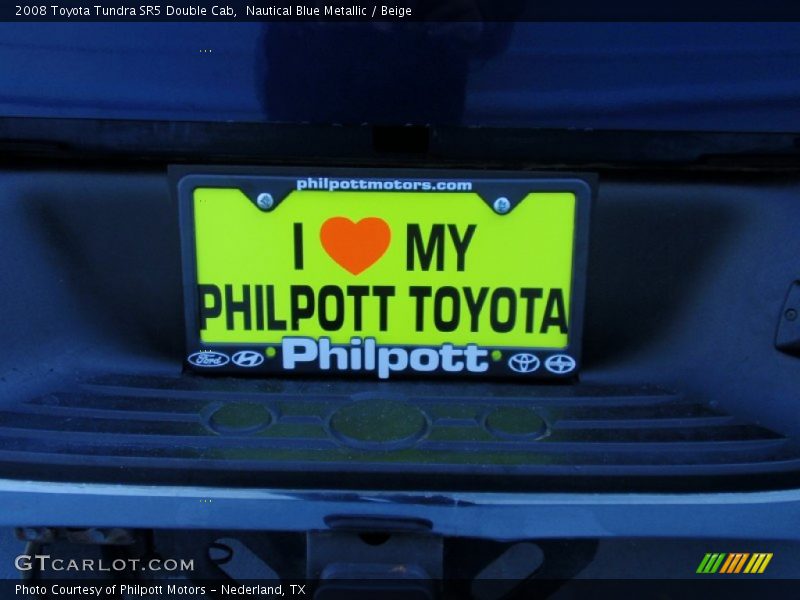 Nautical Blue Metallic / Beige 2008 Toyota Tundra SR5 Double Cab