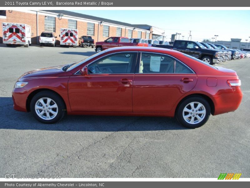 Barcelona Red Metallic / Bisque 2011 Toyota Camry LE V6