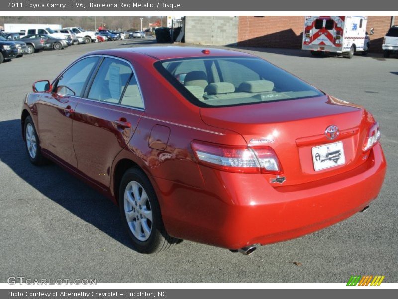 Barcelona Red Metallic / Bisque 2011 Toyota Camry LE V6