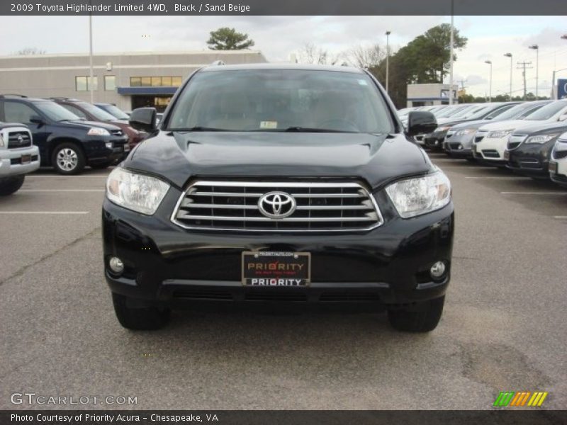 Black / Sand Beige 2009 Toyota Highlander Limited 4WD