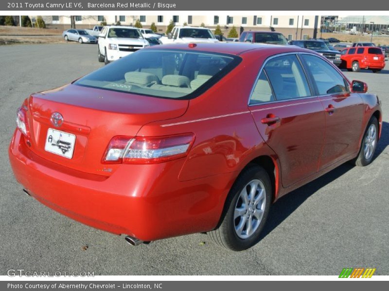 Barcelona Red Metallic / Bisque 2011 Toyota Camry LE V6