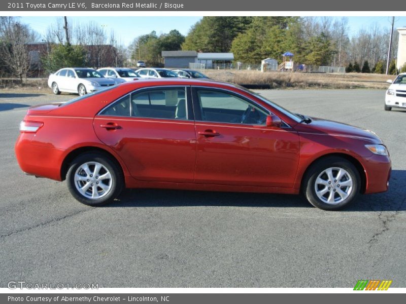 Barcelona Red Metallic / Bisque 2011 Toyota Camry LE V6