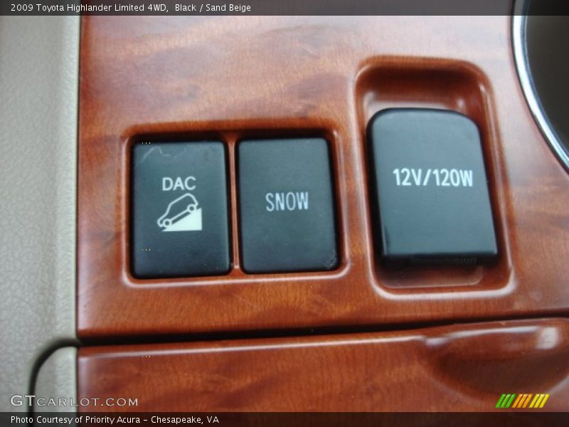 Black / Sand Beige 2009 Toyota Highlander Limited 4WD