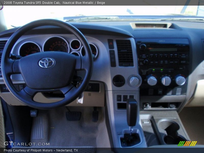 Nautical Blue Metallic / Beige 2008 Toyota Tundra SR5 Double Cab
