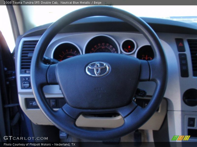 Nautical Blue Metallic / Beige 2008 Toyota Tundra SR5 Double Cab