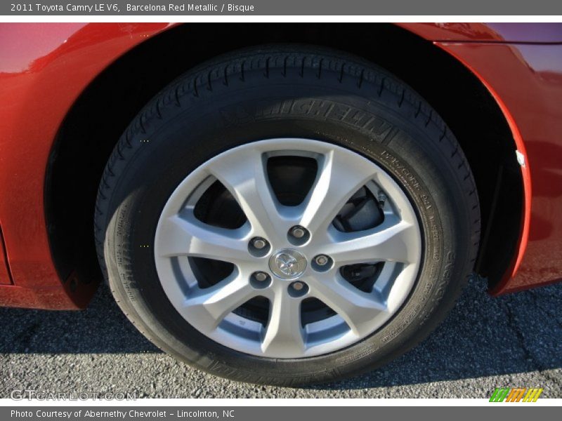 Barcelona Red Metallic / Bisque 2011 Toyota Camry LE V6