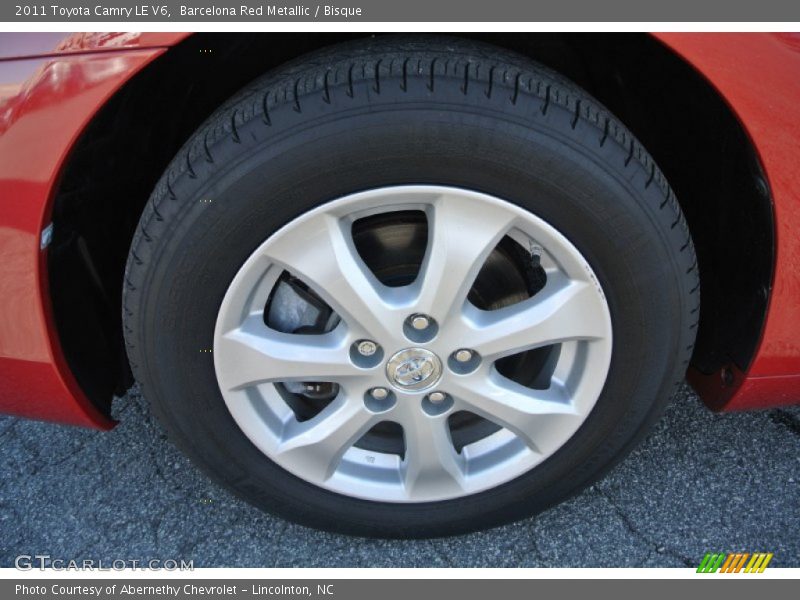 Barcelona Red Metallic / Bisque 2011 Toyota Camry LE V6