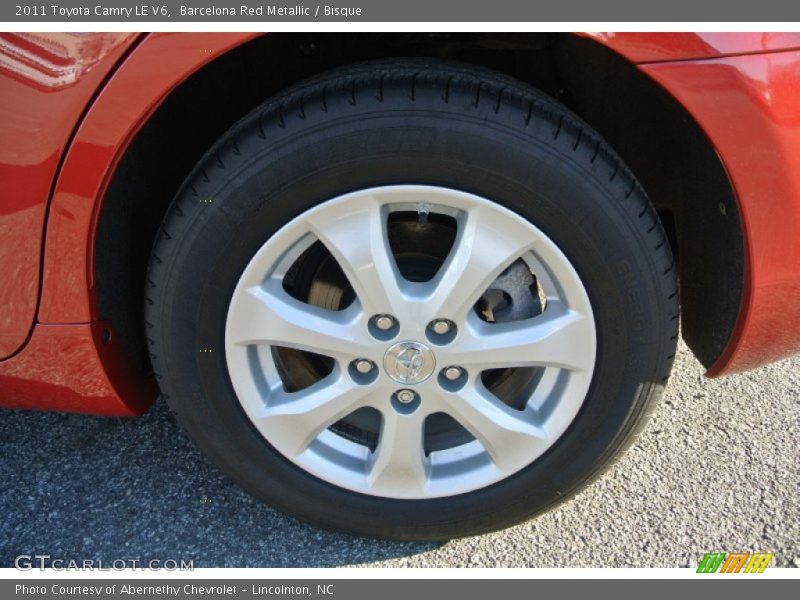 Barcelona Red Metallic / Bisque 2011 Toyota Camry LE V6