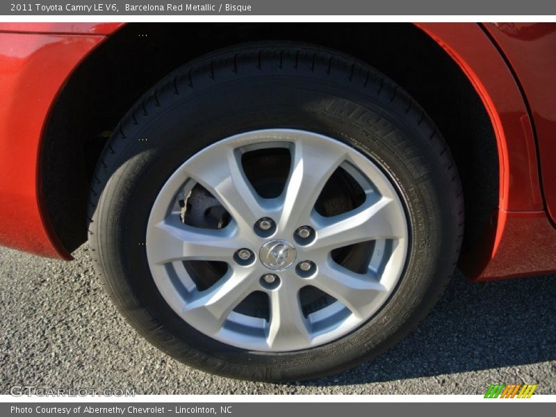 Barcelona Red Metallic / Bisque 2011 Toyota Camry LE V6