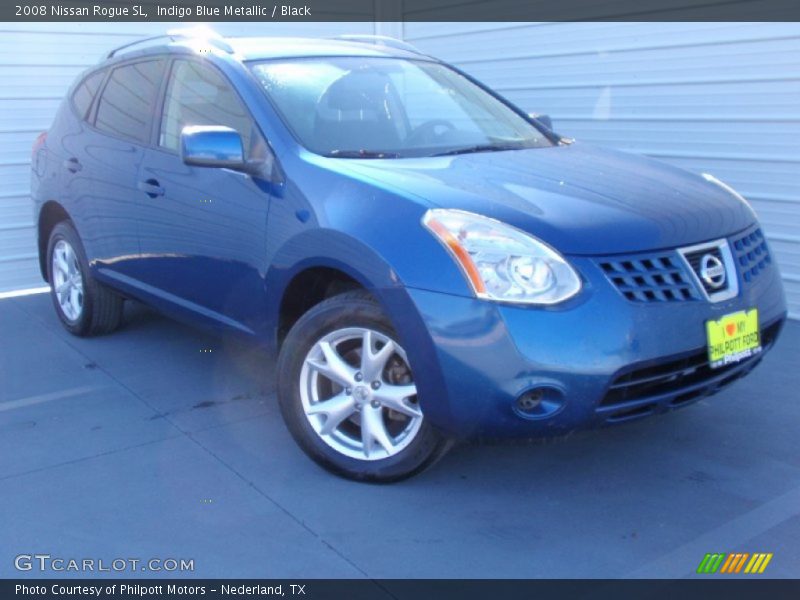 Indigo Blue Metallic / Black 2008 Nissan Rogue SL