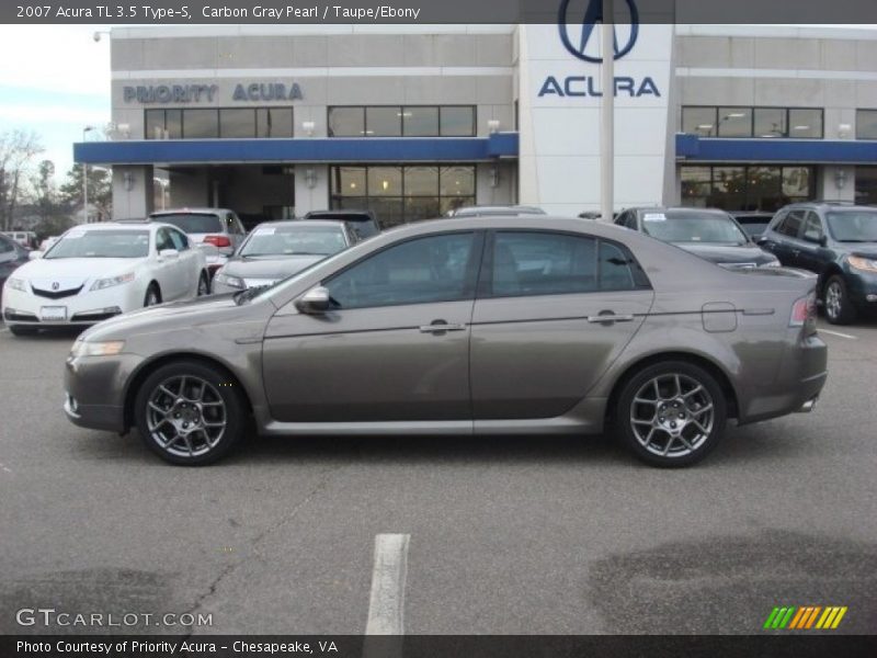 Carbon Gray Pearl / Taupe/Ebony 2007 Acura TL 3.5 Type-S