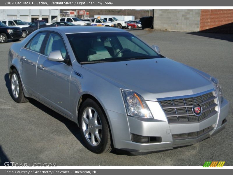 Radiant Silver / Light Titanium/Ebony 2009 Cadillac CTS Sedan