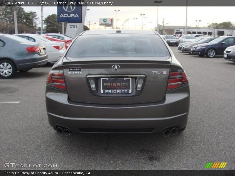 Carbon Gray Pearl / Taupe/Ebony 2007 Acura TL 3.5 Type-S